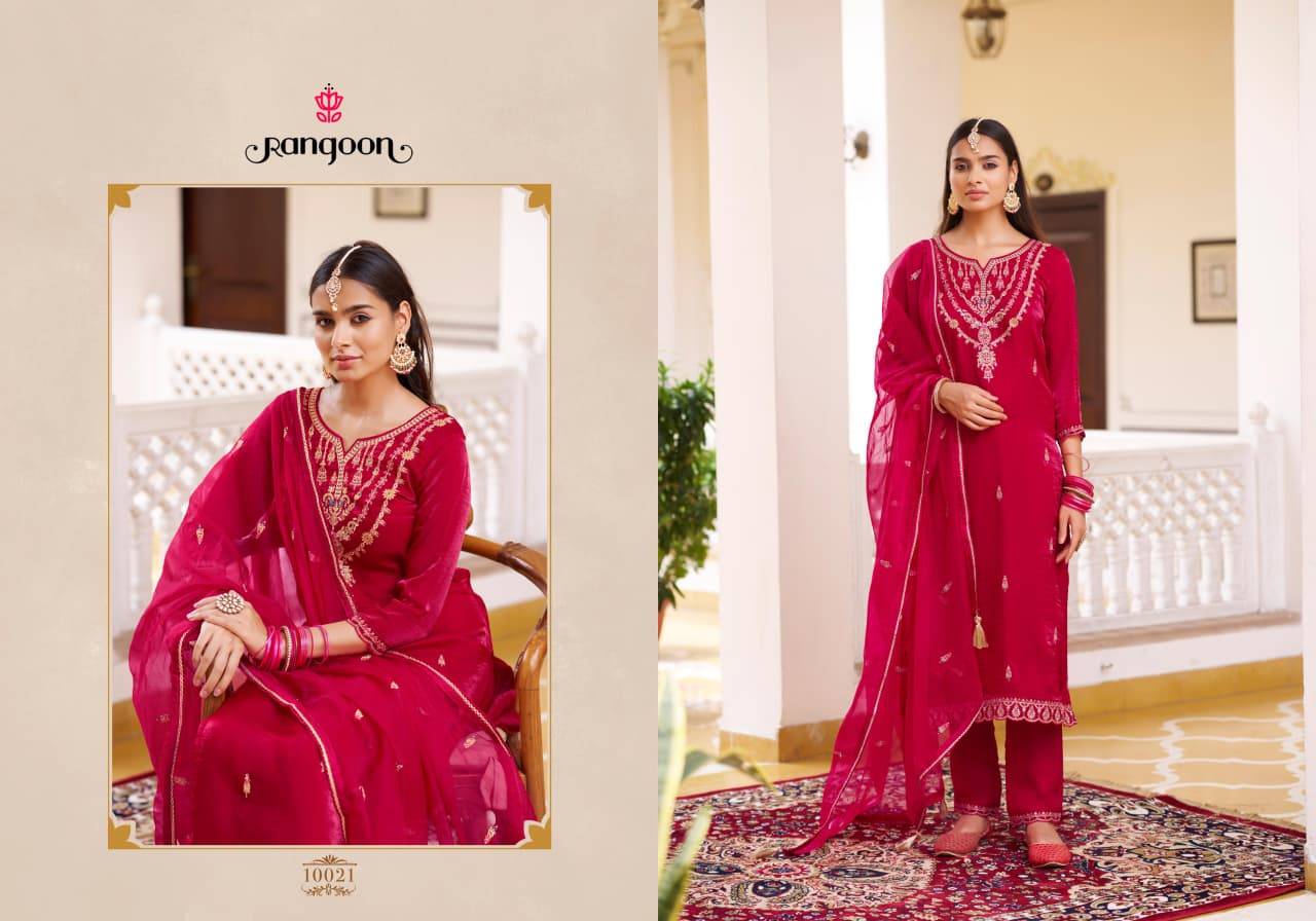 Rangoon hemani 3 pcs kurti gujarat wholesale market